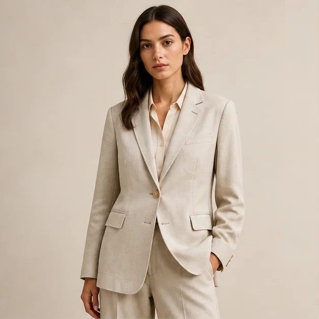 Linen Tailored Blazer