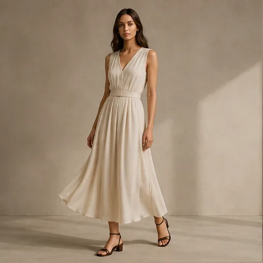 Ivory Midi Dress